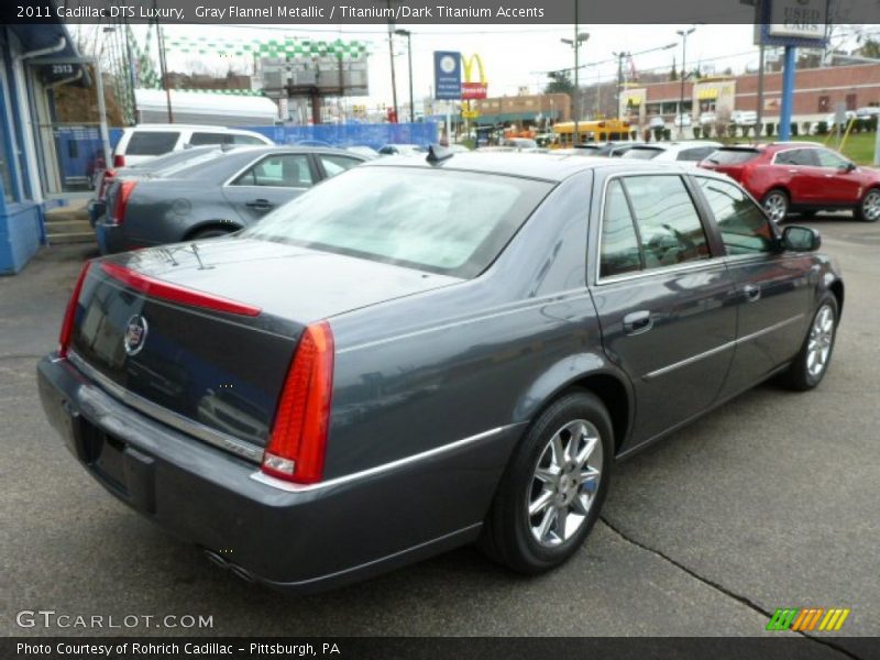 Gray Flannel Metallic / Titanium/Dark Titanium Accents 2011 Cadillac DTS Luxury