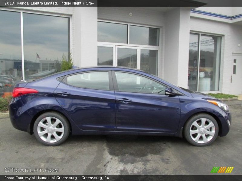Indigo Night / Gray 2013 Hyundai Elantra Limited