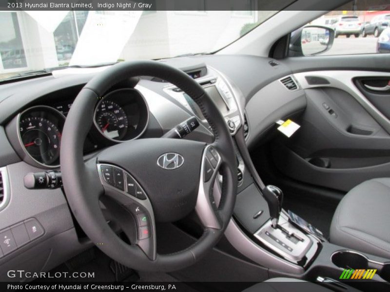Indigo Night / Gray 2013 Hyundai Elantra Limited