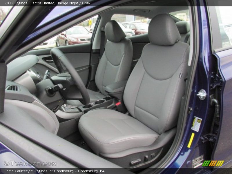 Indigo Night / Gray 2013 Hyundai Elantra Limited