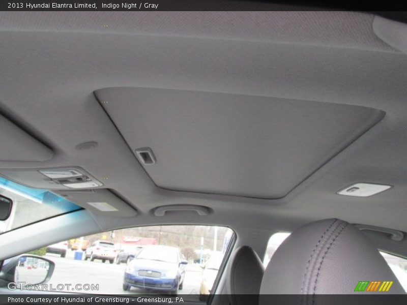 Indigo Night / Gray 2013 Hyundai Elantra Limited