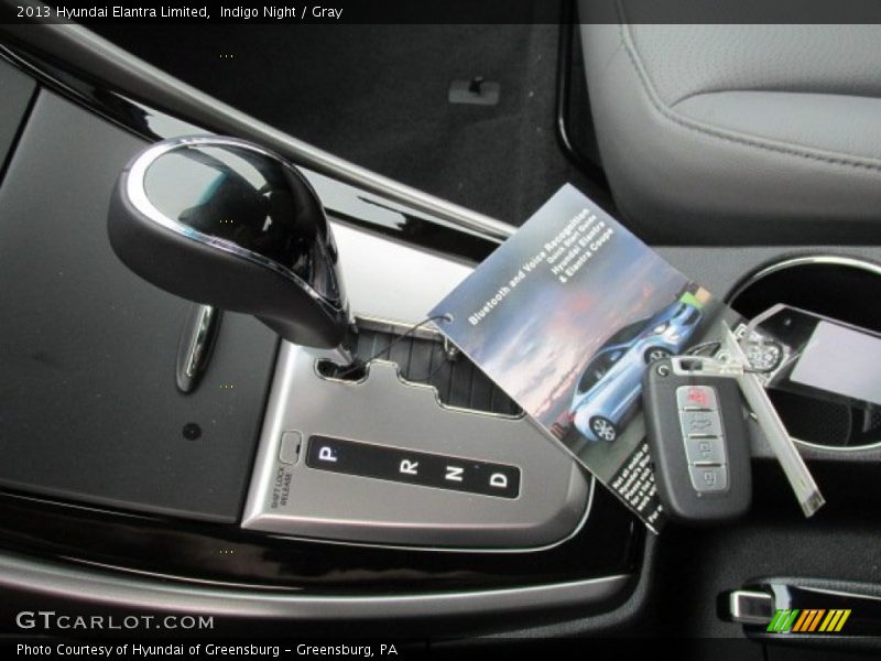 Indigo Night / Gray 2013 Hyundai Elantra Limited
