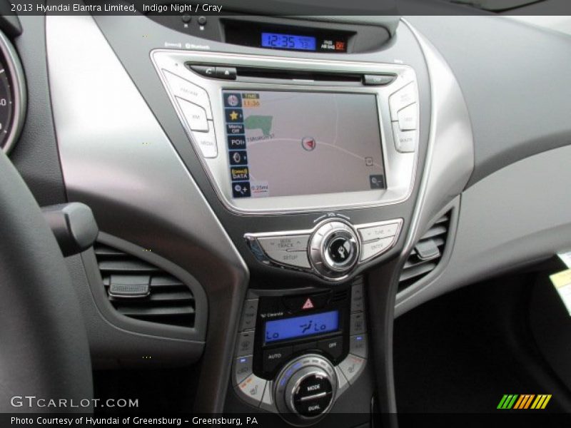 Indigo Night / Gray 2013 Hyundai Elantra Limited