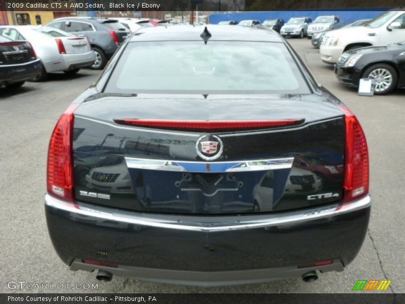 Black Ice / Ebony 2009 Cadillac CTS 4 AWD Sedan