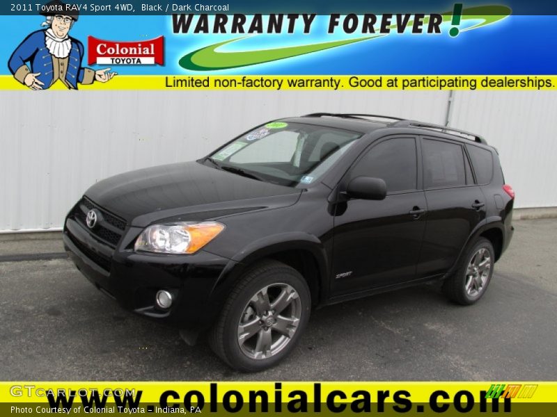 Black / Dark Charcoal 2011 Toyota RAV4 Sport 4WD