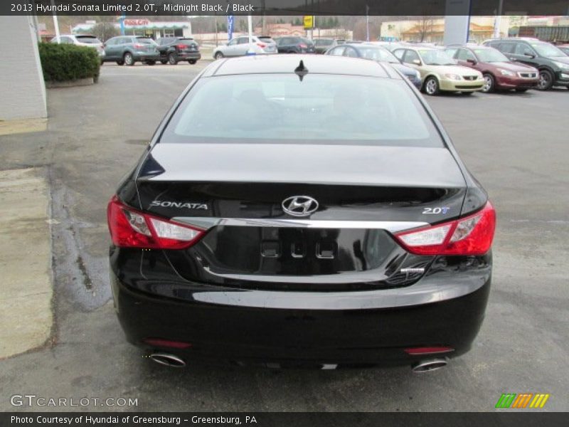 Midnight Black / Black 2013 Hyundai Sonata Limited 2.0T