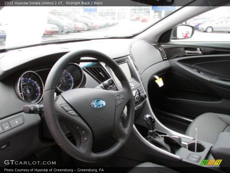 Midnight Black / Black 2013 Hyundai Sonata Limited 2.0T