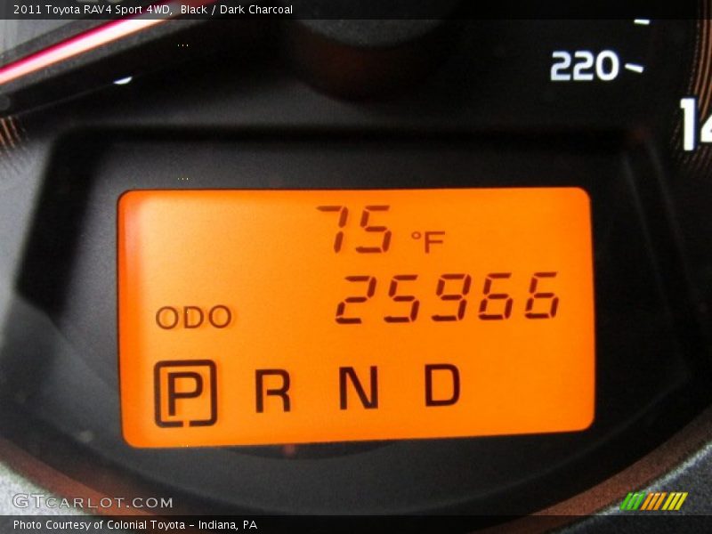 Black / Dark Charcoal 2011 Toyota RAV4 Sport 4WD