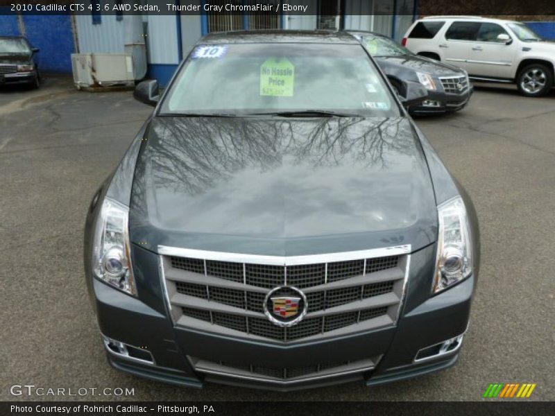 Thunder Gray ChromaFlair / Ebony 2010 Cadillac CTS 4 3.6 AWD Sedan