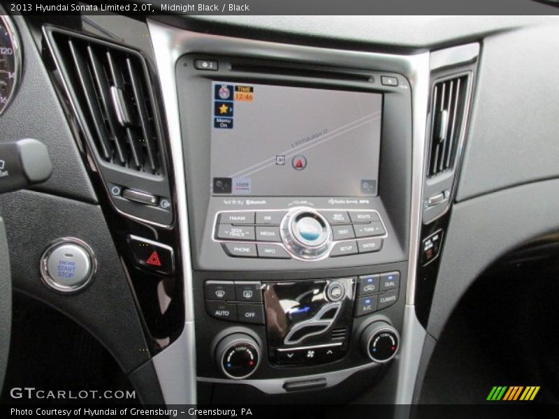 Midnight Black / Black 2013 Hyundai Sonata Limited 2.0T