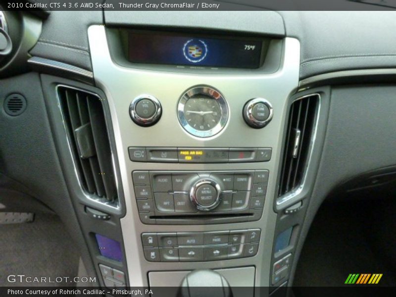 Controls of 2010 CTS 4 3.6 AWD Sedan