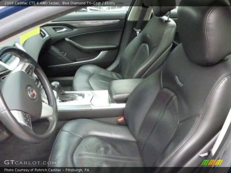Blue Diamond Tri-Coat / Ebony 2009 Cadillac CTS 4 AWD Sedan
