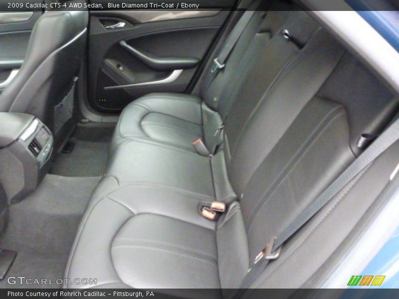 Blue Diamond Tri-Coat / Ebony 2009 Cadillac CTS 4 AWD Sedan