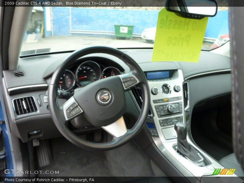Blue Diamond Tri-Coat / Ebony 2009 Cadillac CTS 4 AWD Sedan