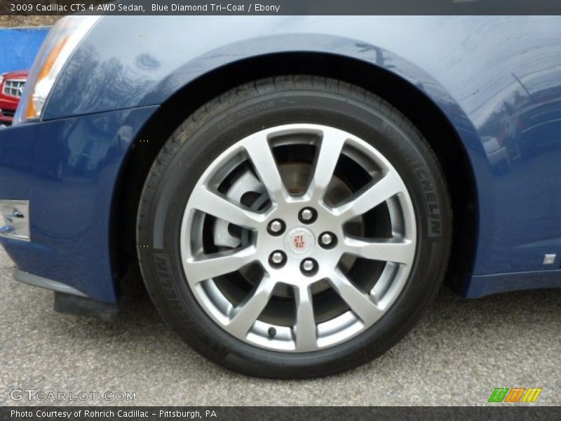 Blue Diamond Tri-Coat / Ebony 2009 Cadillac CTS 4 AWD Sedan