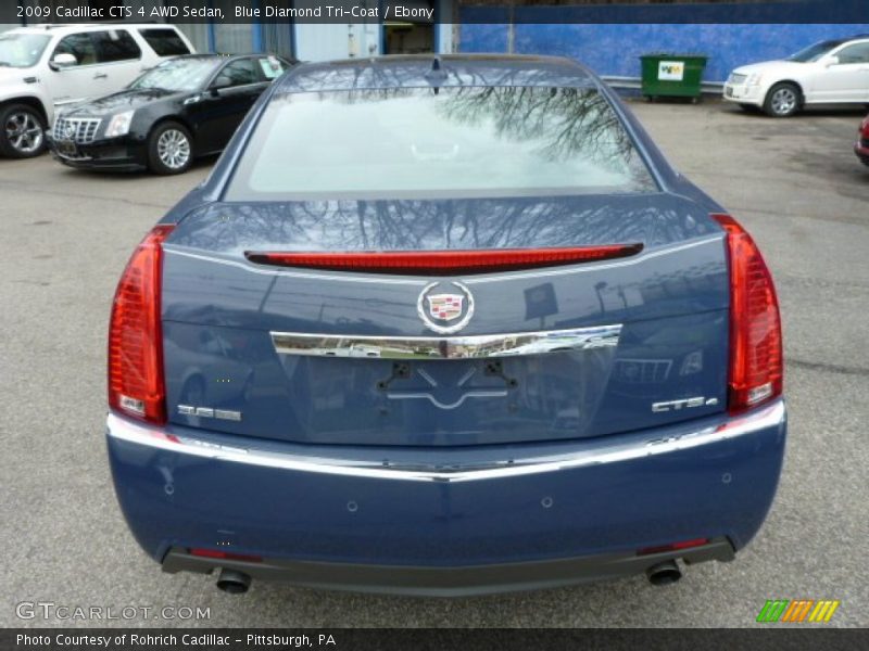 Blue Diamond Tri-Coat / Ebony 2009 Cadillac CTS 4 AWD Sedan