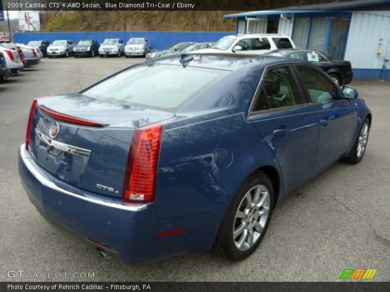 Blue Diamond Tri-Coat / Ebony 2009 Cadillac CTS 4 AWD Sedan