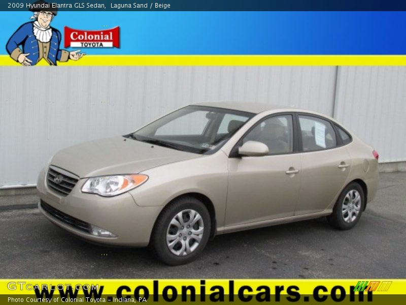 Laguna Sand / Beige 2009 Hyundai Elantra GLS Sedan