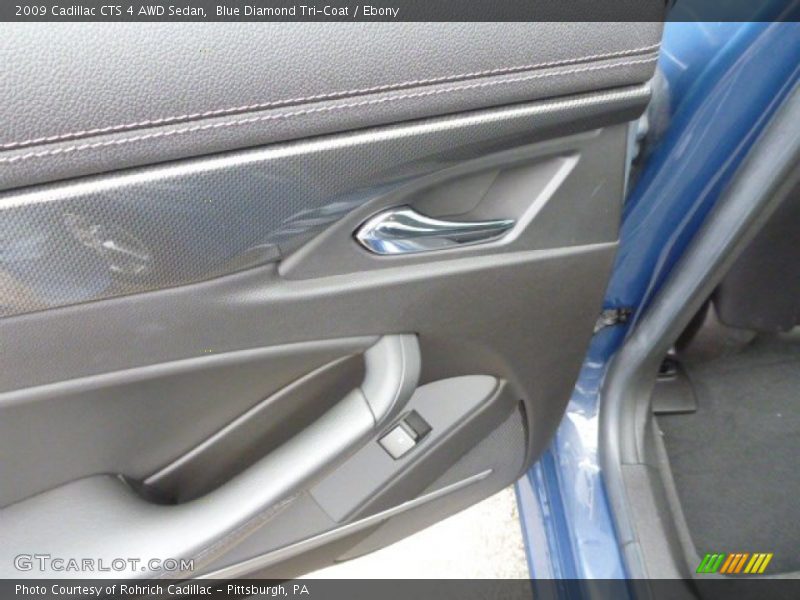 Blue Diamond Tri-Coat / Ebony 2009 Cadillac CTS 4 AWD Sedan