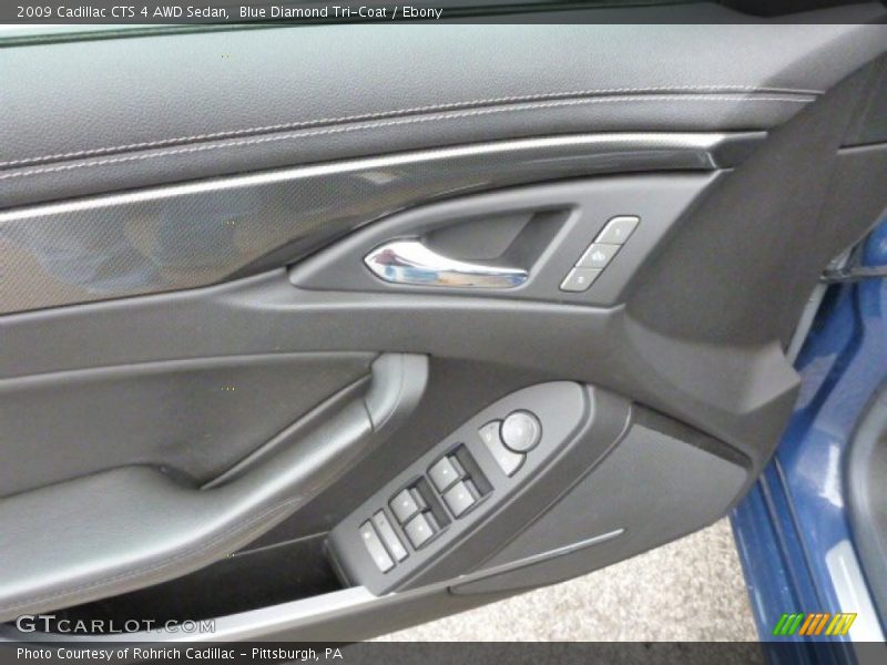 Blue Diamond Tri-Coat / Ebony 2009 Cadillac CTS 4 AWD Sedan