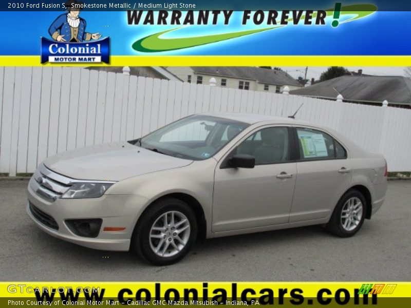 Smokestone Metallic / Medium Light Stone 2010 Ford Fusion S