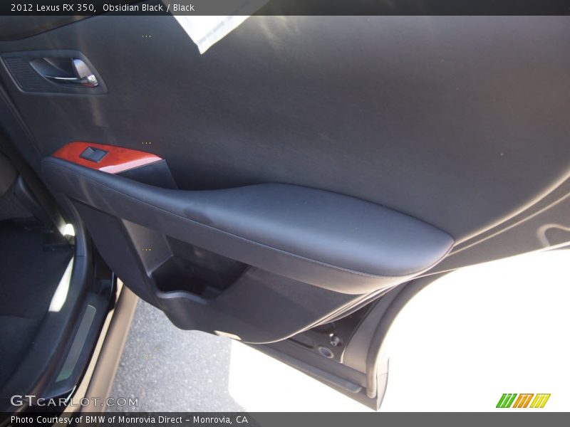 Obsidian Black / Black 2012 Lexus RX 350