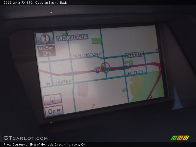 Obsidian Black / Black 2012 Lexus RX 350