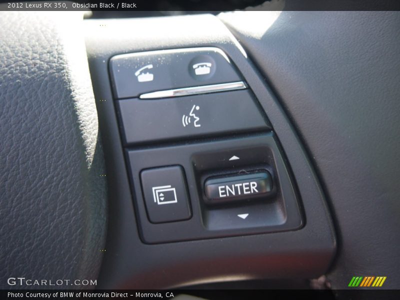 Controls of 2012 RX 350