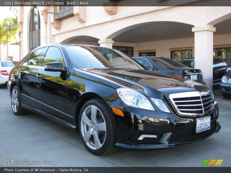 Black / Black 2011 Mercedes-Benz E 350 Sedan