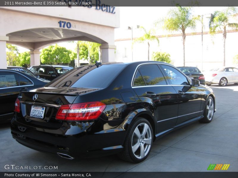 Black / Black 2011 Mercedes-Benz E 350 Sedan