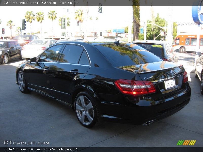 Black / Black 2011 Mercedes-Benz E 350 Sedan