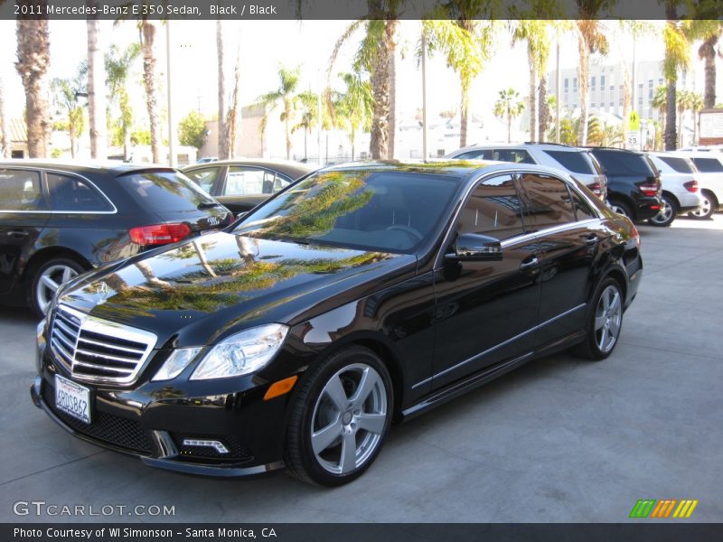 Black / Black 2011 Mercedes-Benz E 350 Sedan