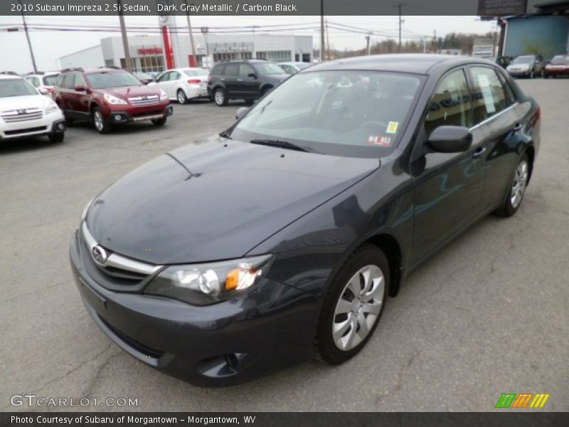 Dark Gray Metallic / Carbon Black 2010 Subaru Impreza 2.5i Sedan