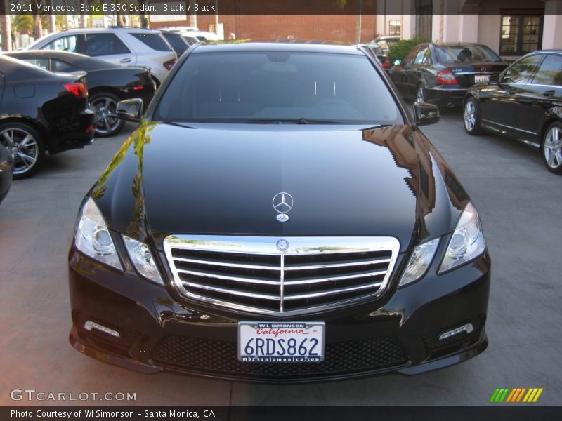 Black / Black 2011 Mercedes-Benz E 350 Sedan
