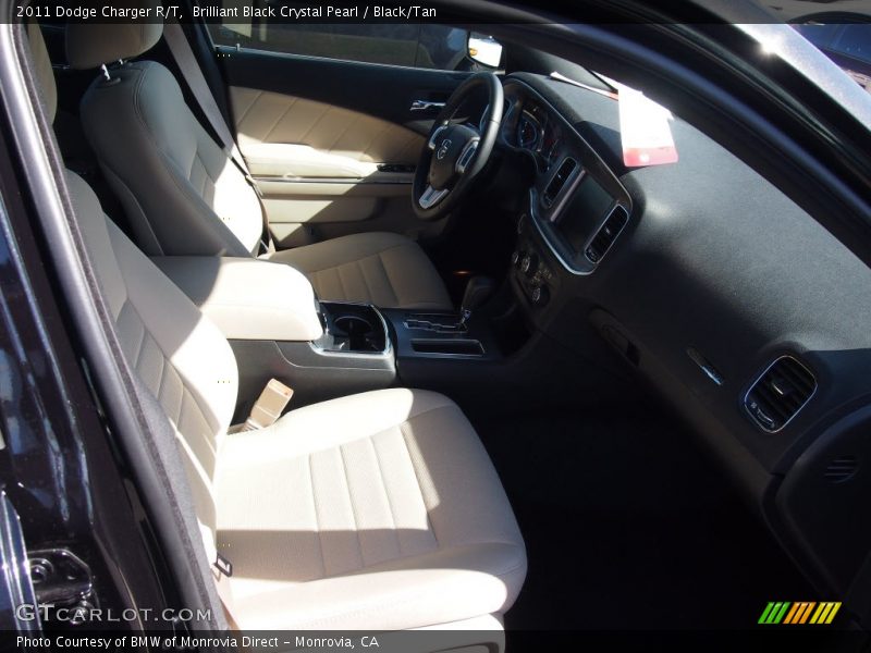 Brilliant Black Crystal Pearl / Black/Tan 2011 Dodge Charger R/T
