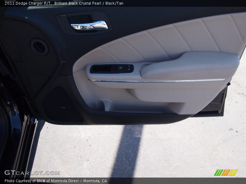 Brilliant Black Crystal Pearl / Black/Tan 2011 Dodge Charger R/T