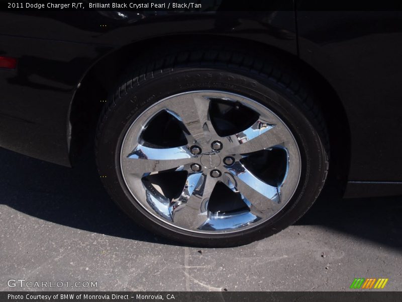 Brilliant Black Crystal Pearl / Black/Tan 2011 Dodge Charger R/T