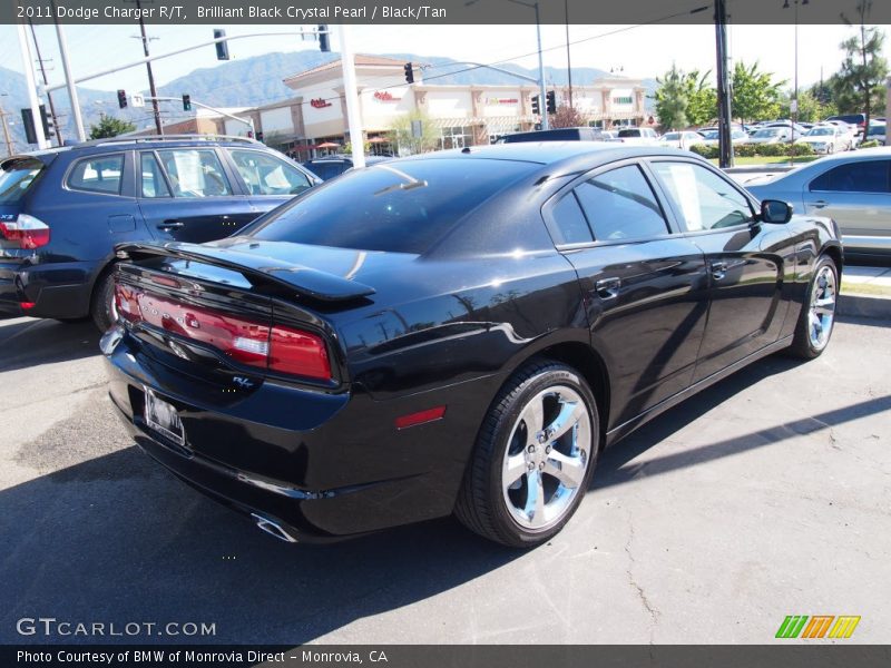 Brilliant Black Crystal Pearl / Black/Tan 2011 Dodge Charger R/T