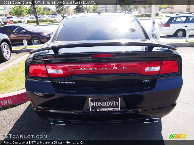 Brilliant Black Crystal Pearl / Black/Tan 2011 Dodge Charger R/T