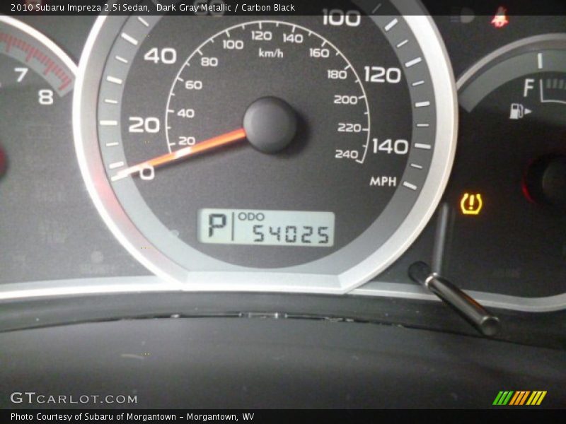 Dark Gray Metallic / Carbon Black 2010 Subaru Impreza 2.5i Sedan