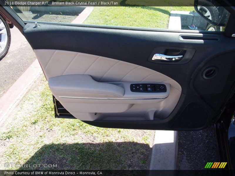 Brilliant Black Crystal Pearl / Black/Tan 2011 Dodge Charger R/T