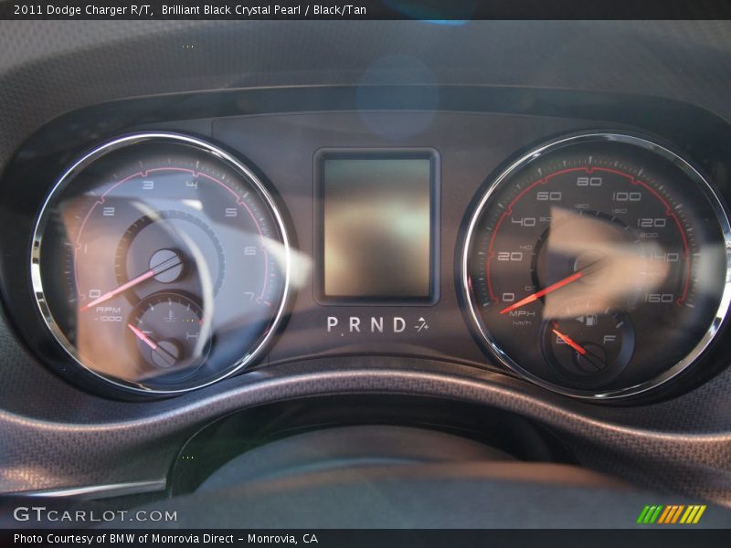 Brilliant Black Crystal Pearl / Black/Tan 2011 Dodge Charger R/T