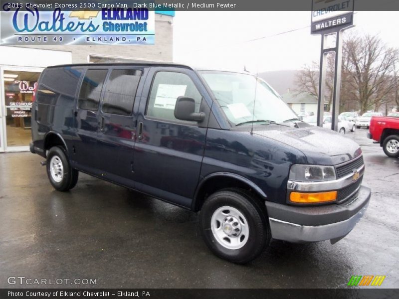 Dark Blue Metallic / Medium Pewter 2013 Chevrolet Express 2500 Cargo Van