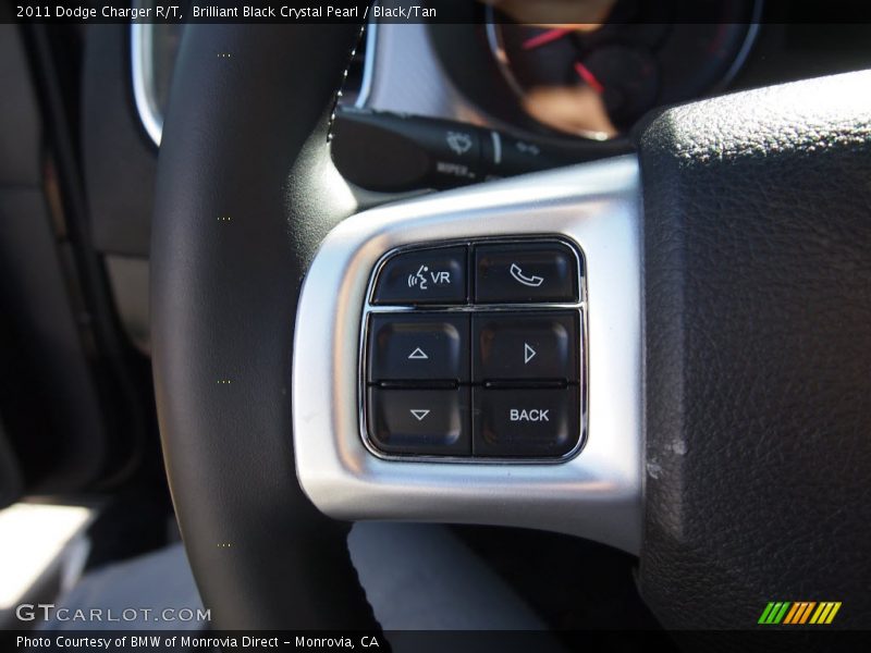 Brilliant Black Crystal Pearl / Black/Tan 2011 Dodge Charger R/T
