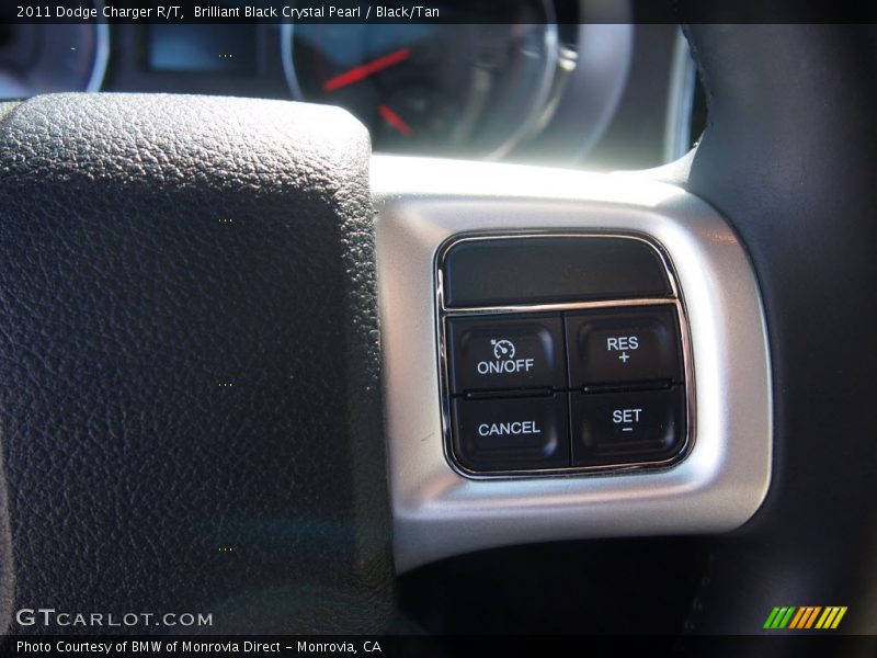 Brilliant Black Crystal Pearl / Black/Tan 2011 Dodge Charger R/T