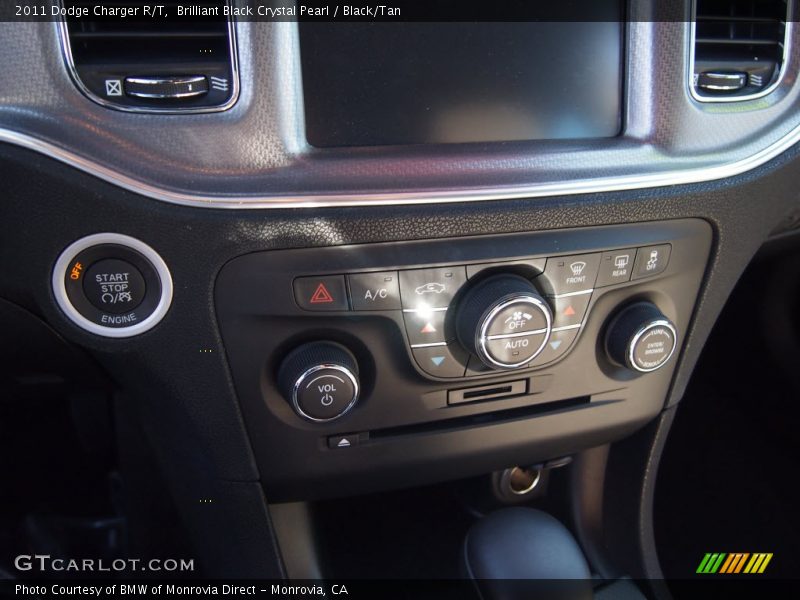 Brilliant Black Crystal Pearl / Black/Tan 2011 Dodge Charger R/T