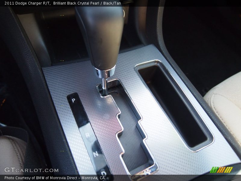 Brilliant Black Crystal Pearl / Black/Tan 2011 Dodge Charger R/T