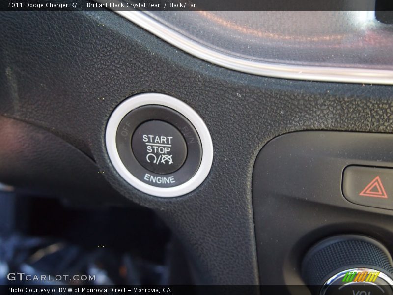 Brilliant Black Crystal Pearl / Black/Tan 2011 Dodge Charger R/T