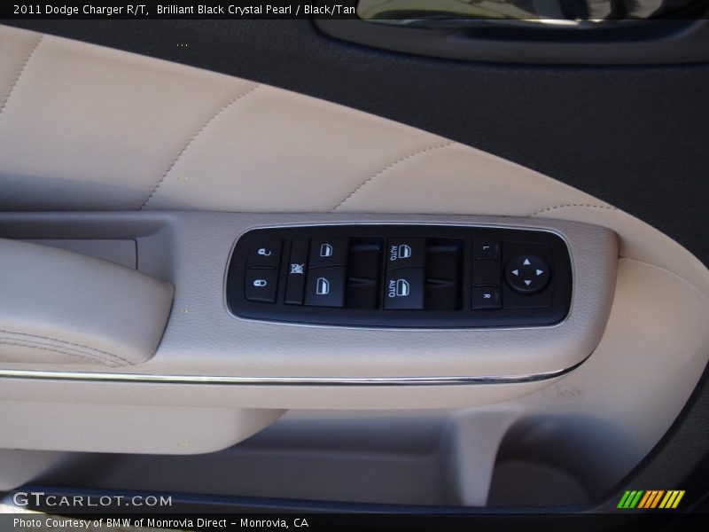 Brilliant Black Crystal Pearl / Black/Tan 2011 Dodge Charger R/T