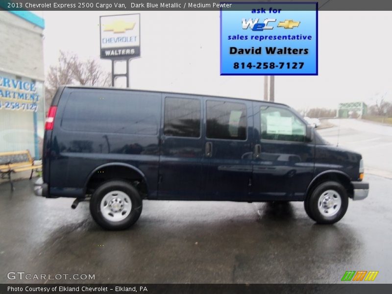 Dark Blue Metallic / Medium Pewter 2013 Chevrolet Express 2500 Cargo Van